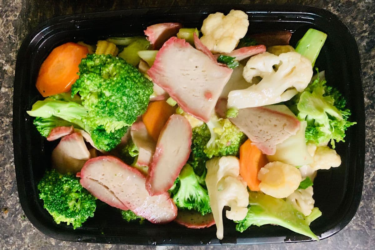BBQ Pork with Mixed Vegetables