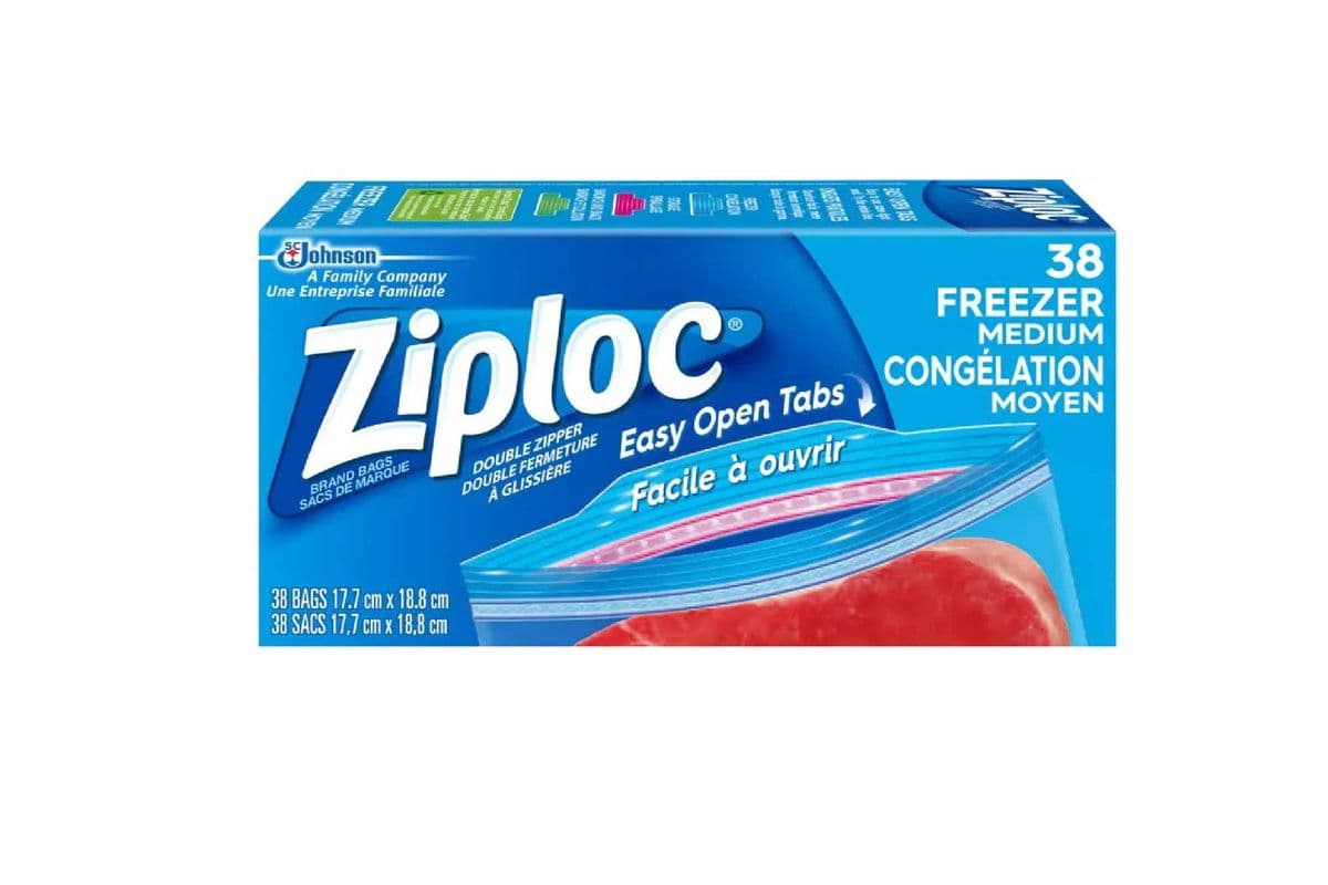 Ziploc Medium Value Pack Freezer Bags 38 EA