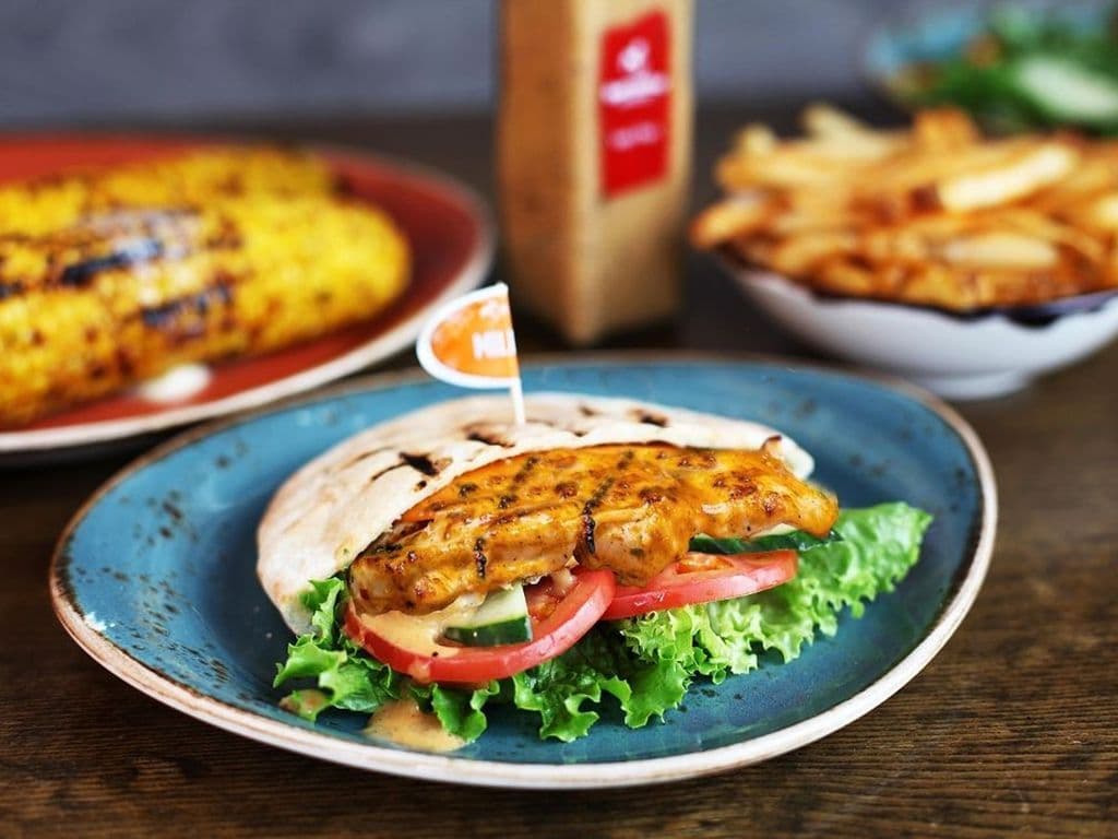 Peri Chicken Pita  (On Its Own)