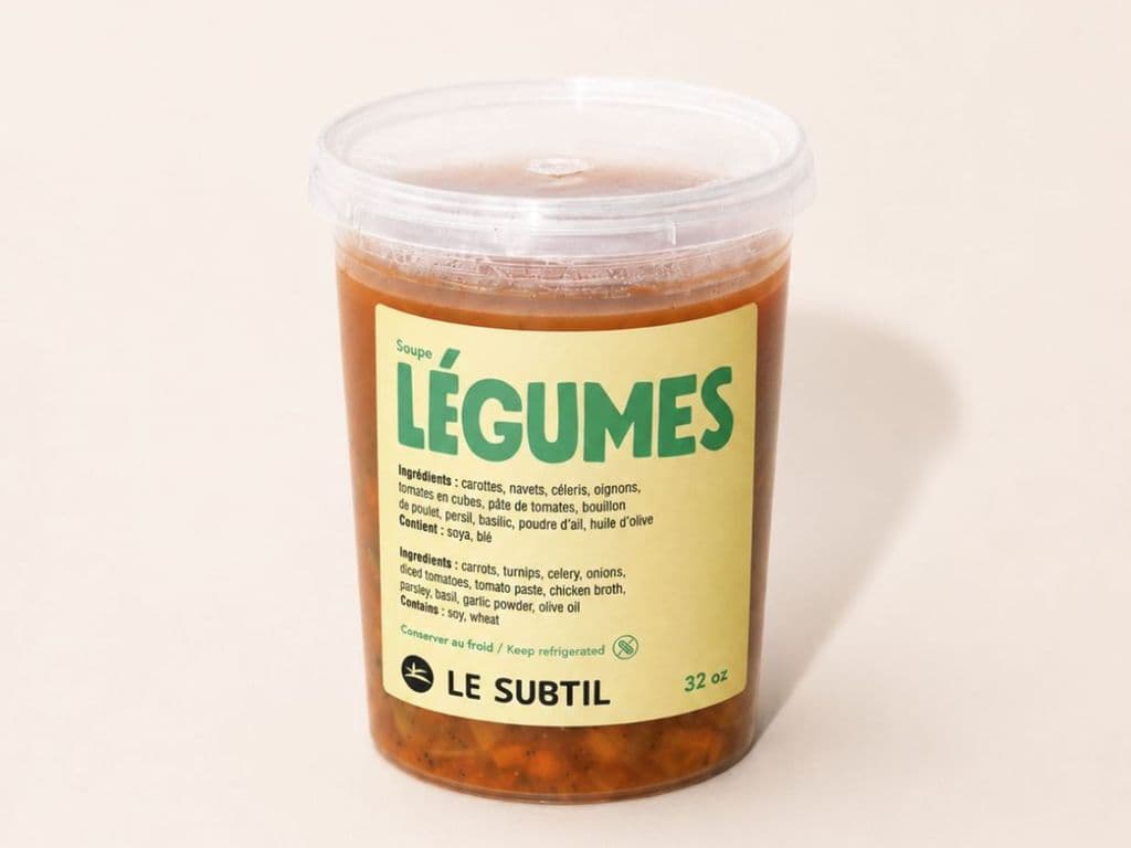 SOUPE AUX LEGUMES - 4 PORTIONS