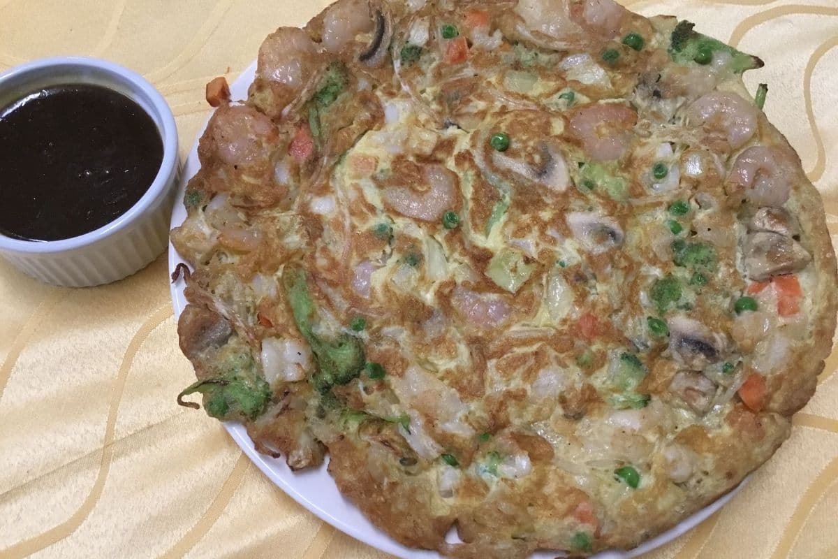 Mixed Seafood Egg Foo Young