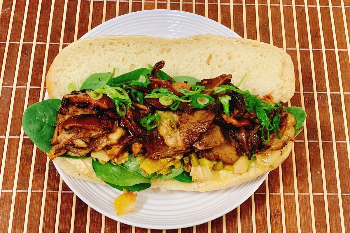 Brisket Teriyaki sandwich