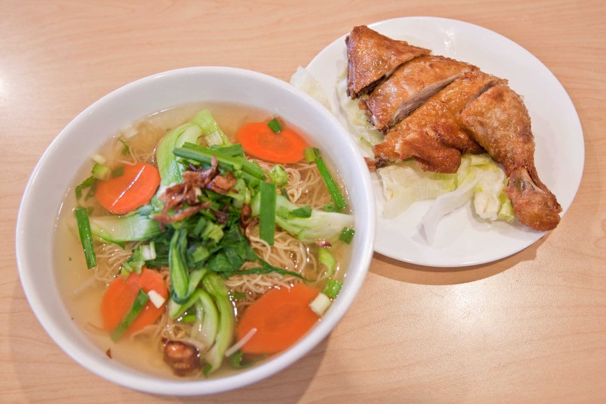 21- XICLO Special Crispy Chicken Leg Egg Noodle (Bowl)