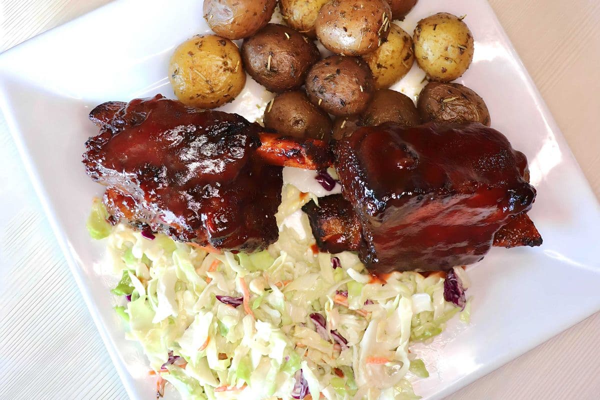 1 Pound BBQ Ribs Platter