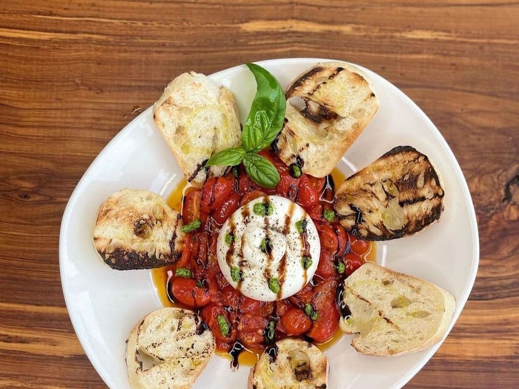 Buratta & Roasted Cherry Tomatoes