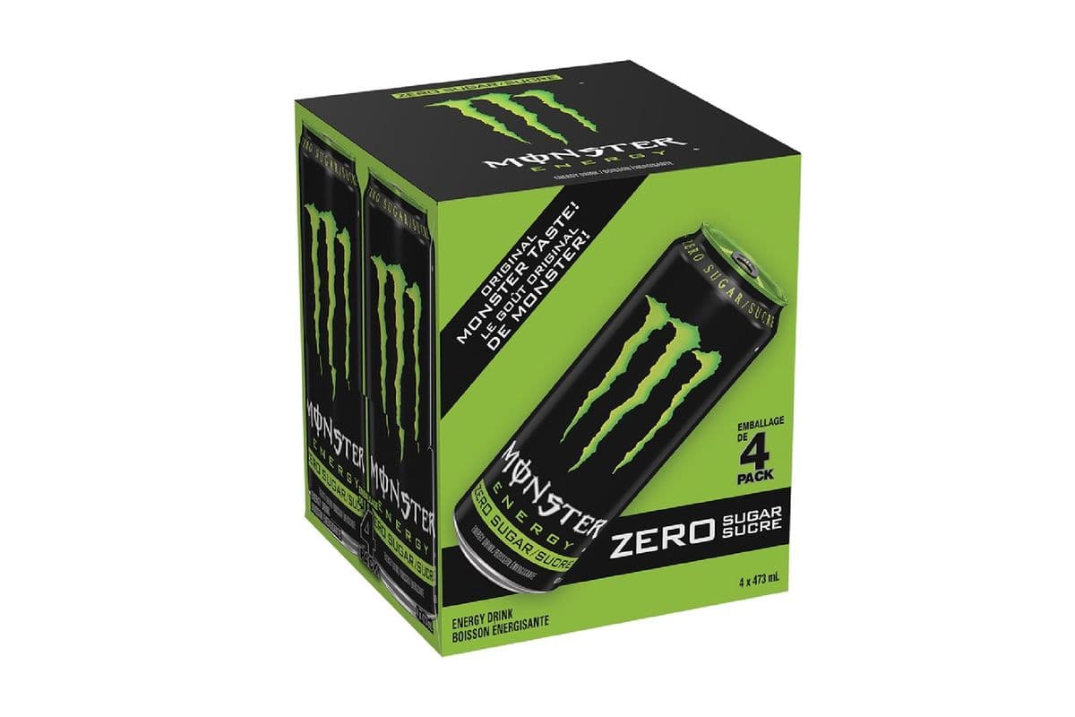 Monster Zero Sugar 473 ml (4 Pack) 1005658