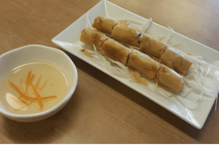1. Deep-Fried Spring Rolls (2 pcs)