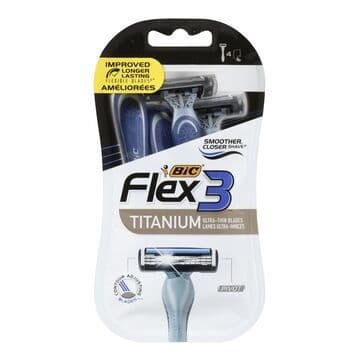 Bic Flex 3 Titanium 4 x Lames Ultra -Minces/ Bic Flex 3 Titanium  4x Ultra Thin Blades