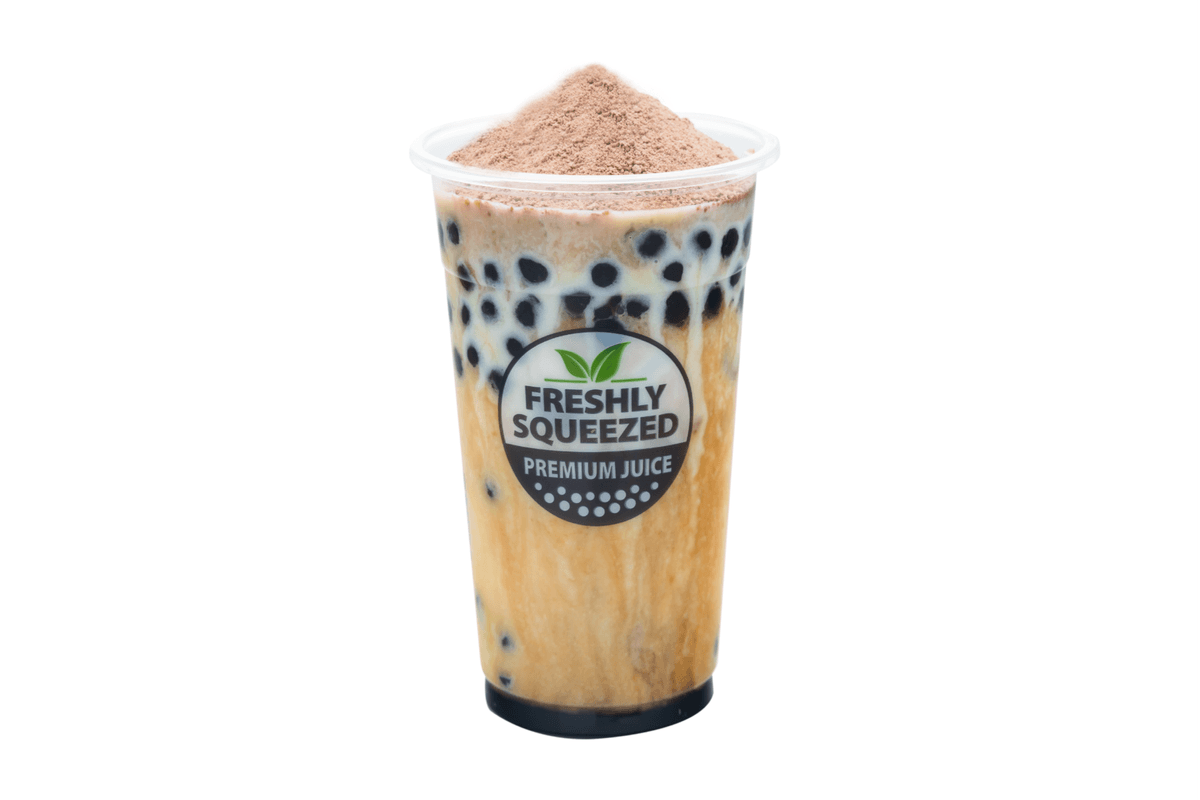 Brown Sugar Milo Dino with Tapioca (500ml) (370 Cal)