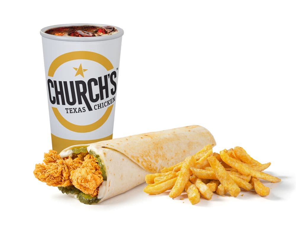 Texan Chicken Wrap Combo