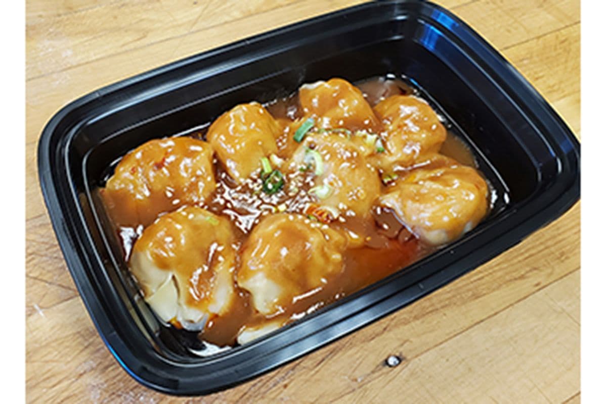115-Dumpling aux porc et crevettes avec sauce aux arachides (8 mcx) 红油抄手