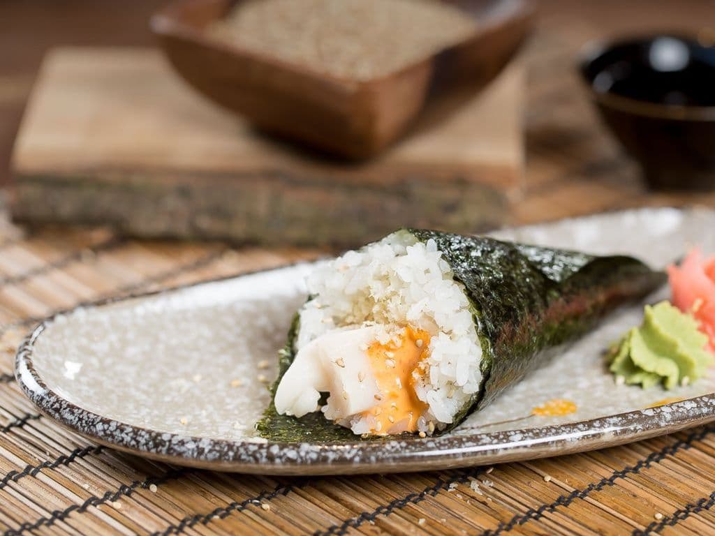 Spicy Oil Fish Handroll