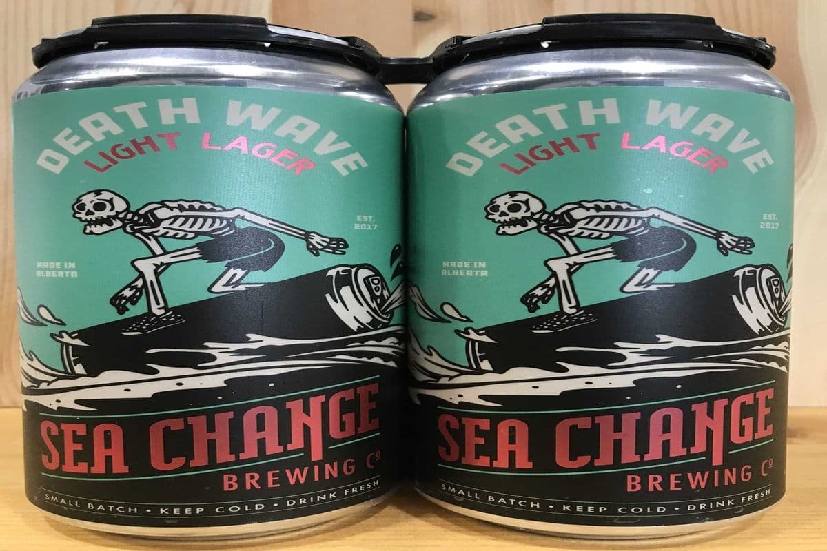 sea change DEATH WAVE LIGHT LAGER 4 CANS (4 x 473ML)