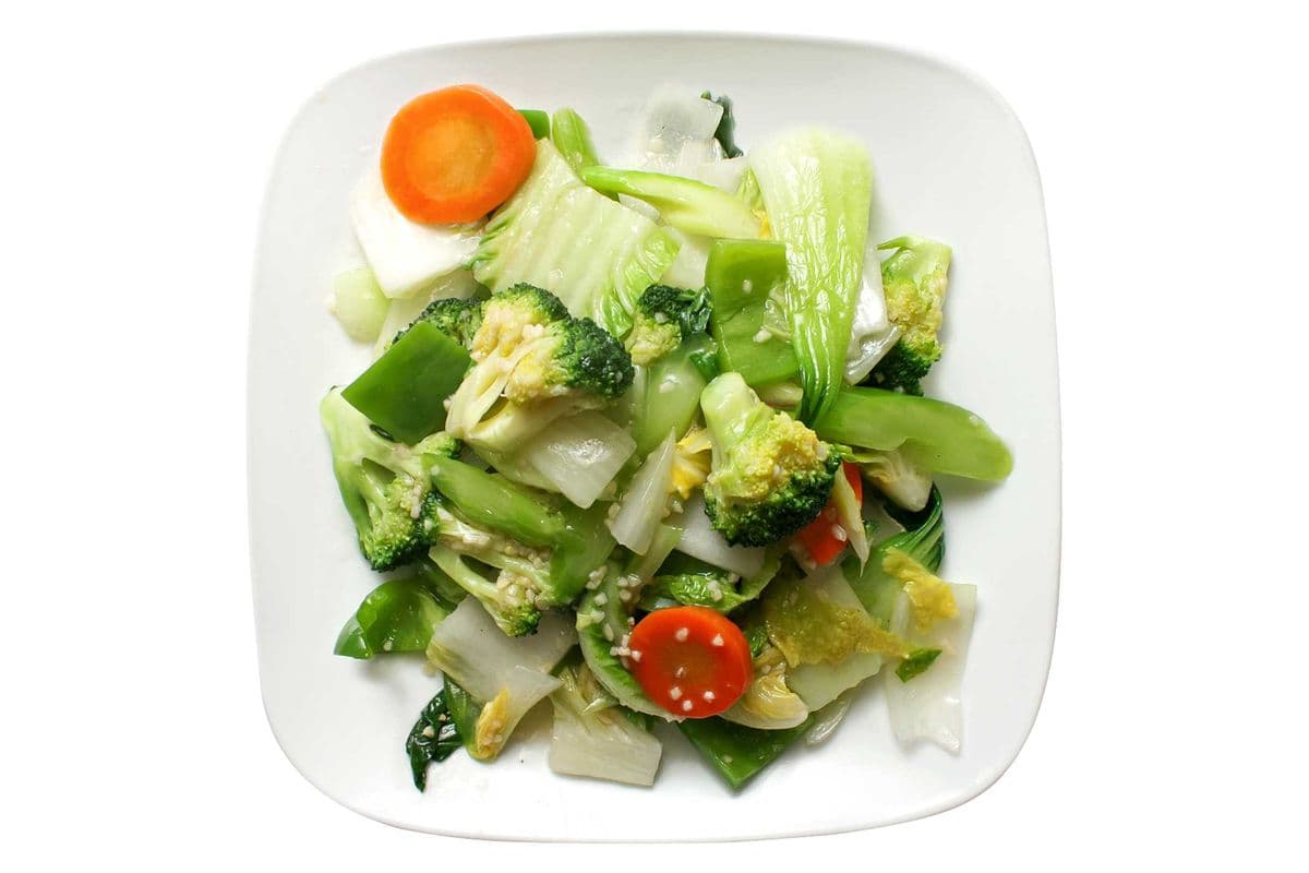 V11. Stir-Fried Mixed Vegetables with garlic