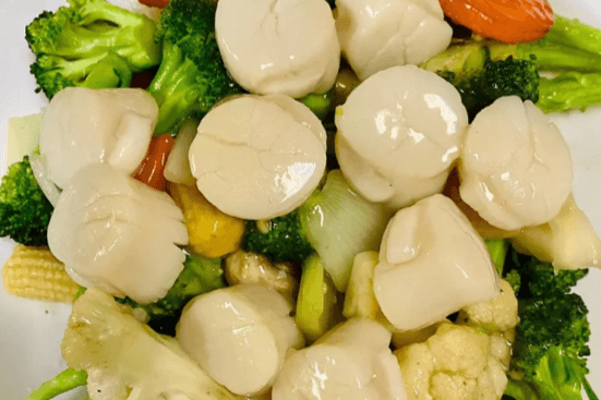 Scallops with Mixed Vegetables