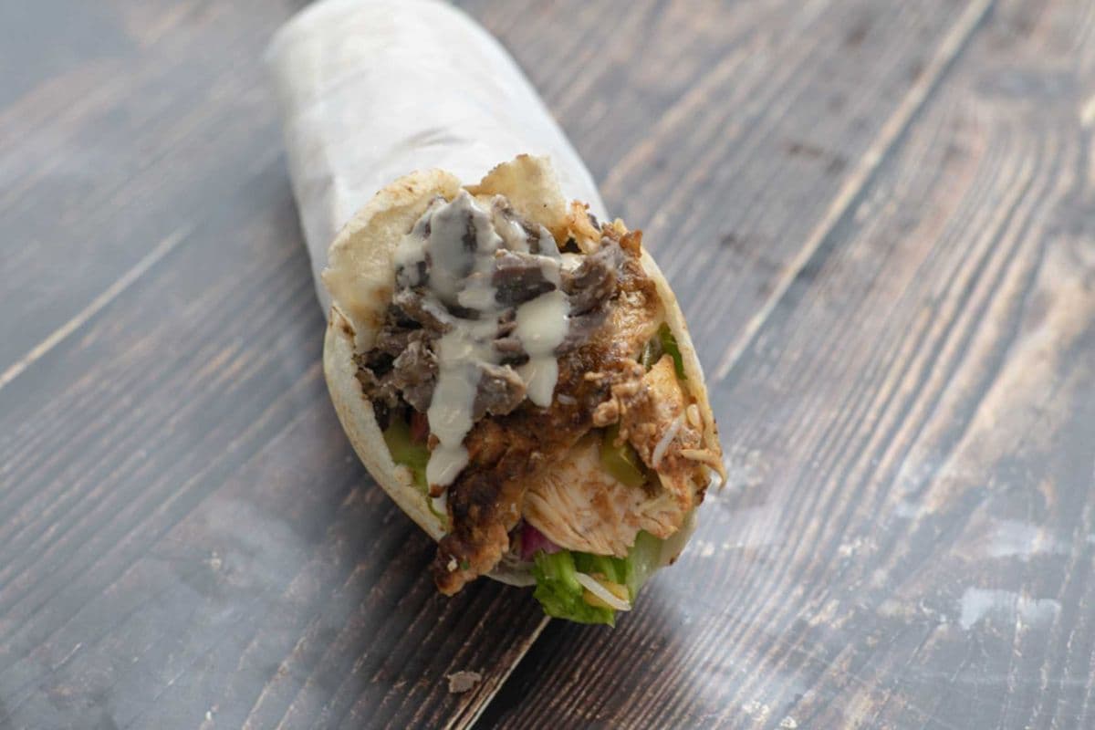 Small Mixed Chicken and Beef Sandwich