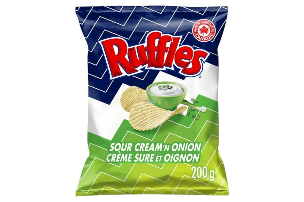 Ruffles Sour Cream & Onion (200gm) (270 Cal)