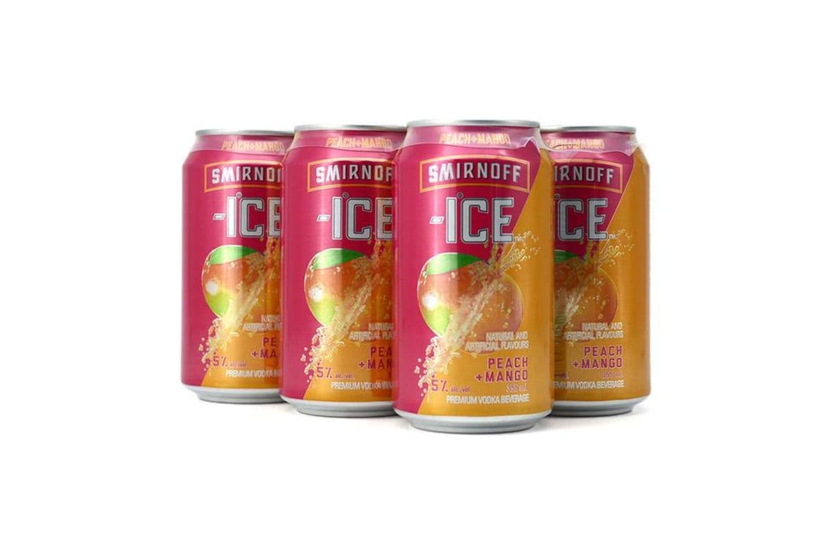 Smirnoff Ice Peach and Mango (6 Cans) (1 x 355 ML X 6 CANS)