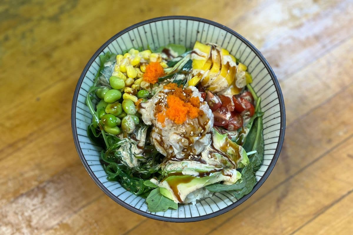 Chopped Scallops Poke Bowl