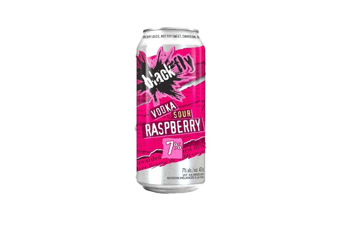 Black Fly Vodka Sour Raspberry (1 x 473ml cans)