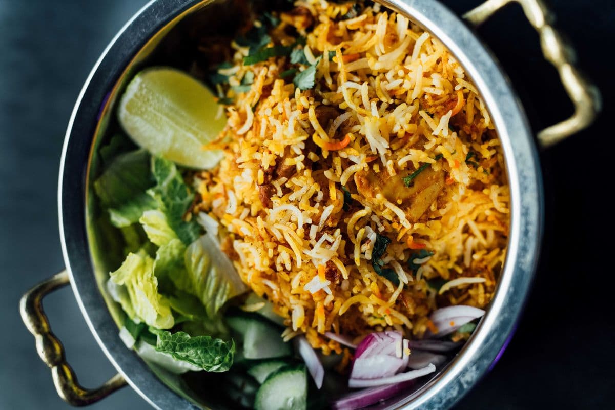 Authentique dum biryani de poulet / Authentic Chicken Dum Biryani