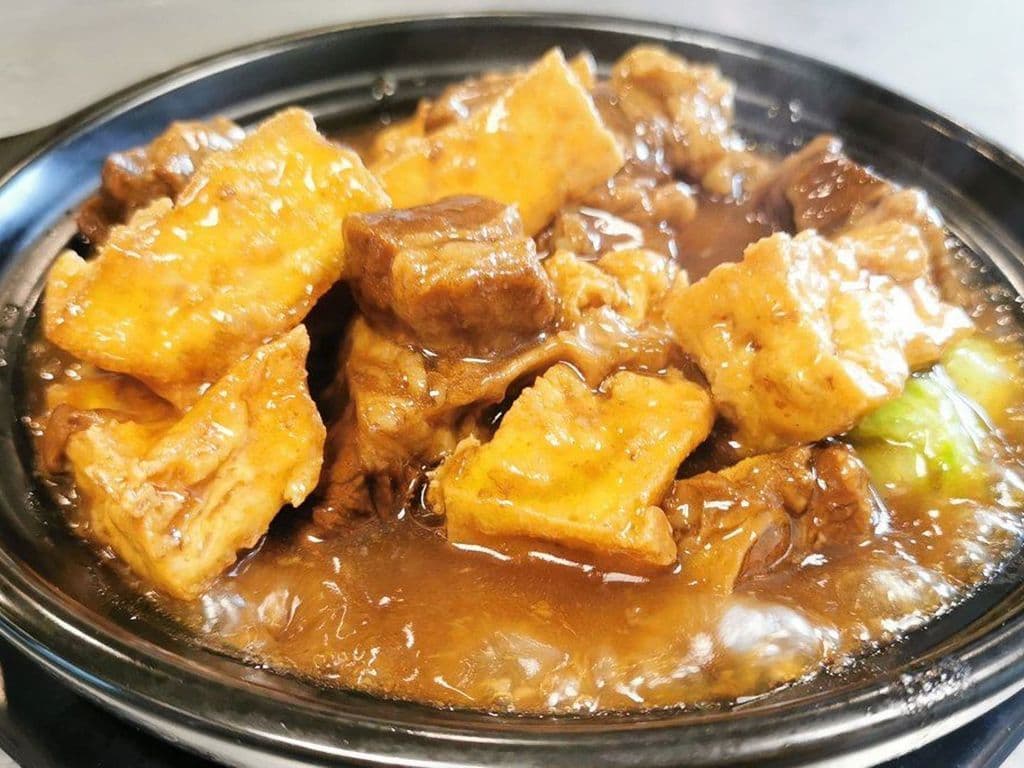 46. Braised Beef Brisket with Deep-Fried Tofu