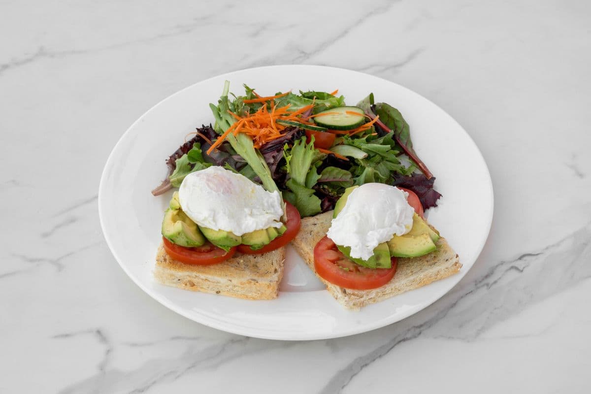 Avocado Toast with Garden Salad