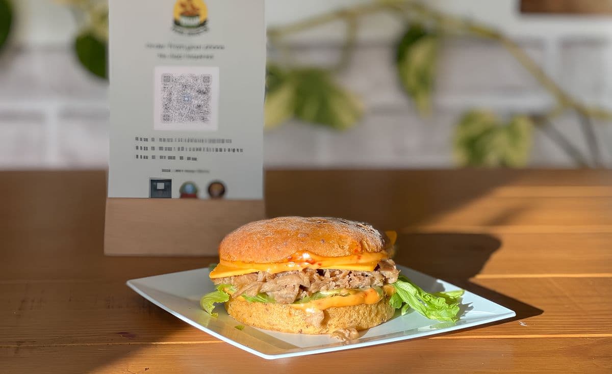 Spicy Pulled Chick Un Burger (V)(GF)