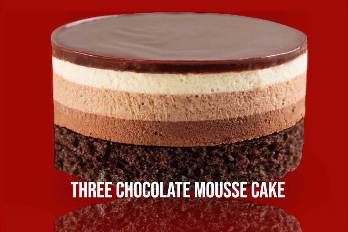 Three Chocolate Mouse Cake