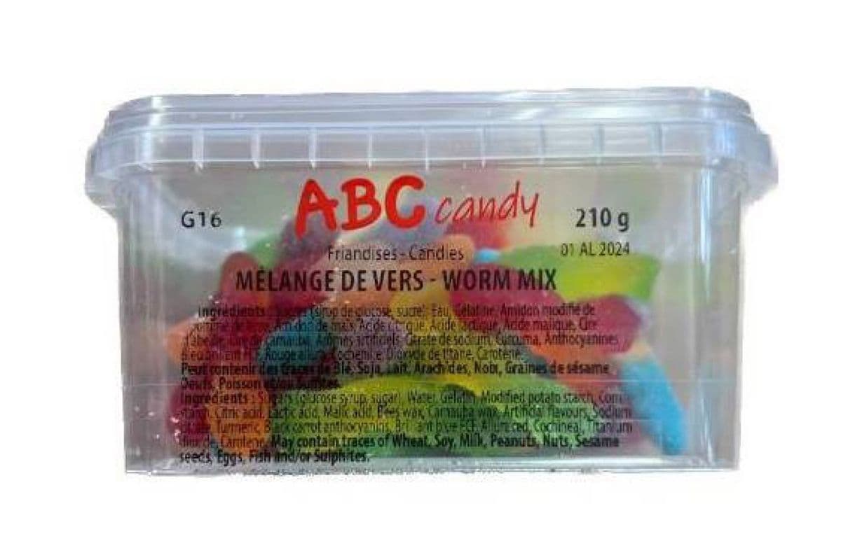 ABC Candy - Contenant - Mélange de Vers / Container - Worm Mix