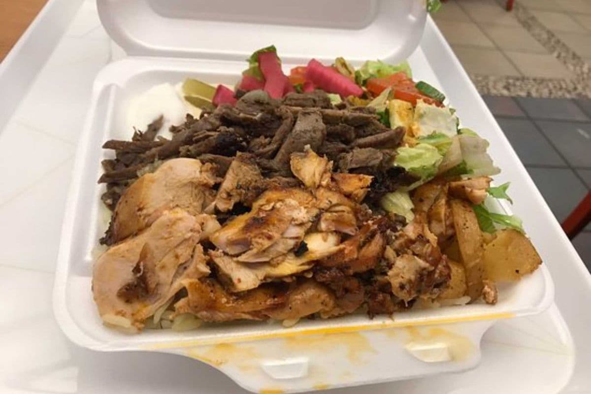 Mix Chicken and Beef donair platter