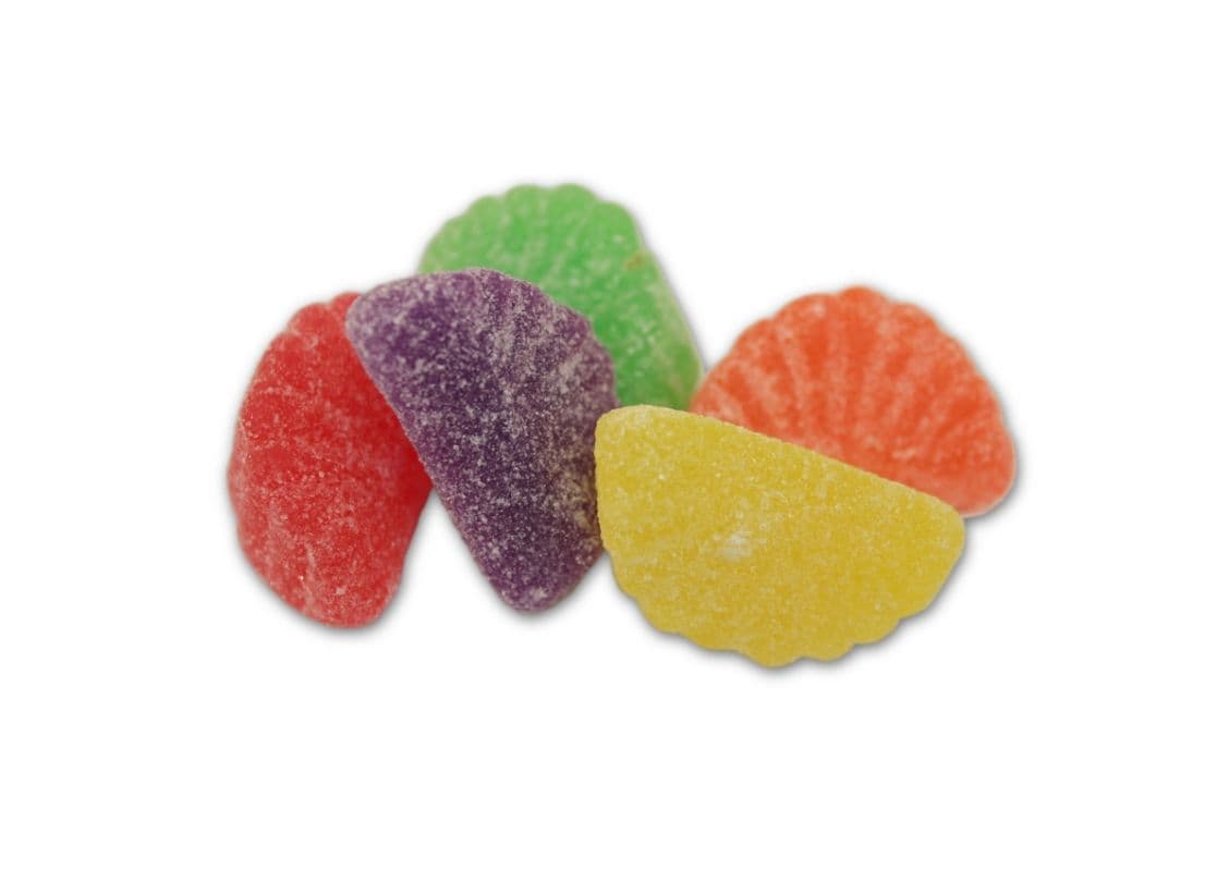 Ju jubes (assorted fruit slices)