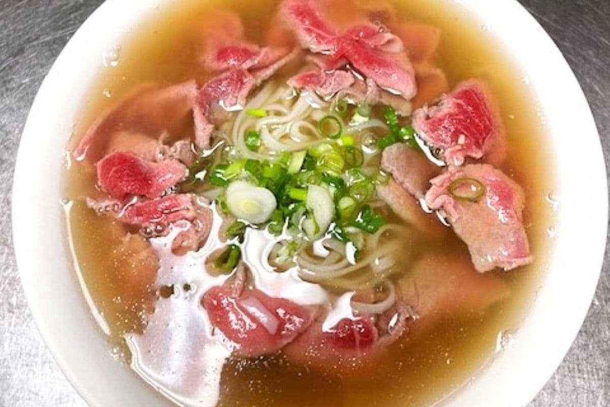 14. Medium Rare Beef Noodle Soup