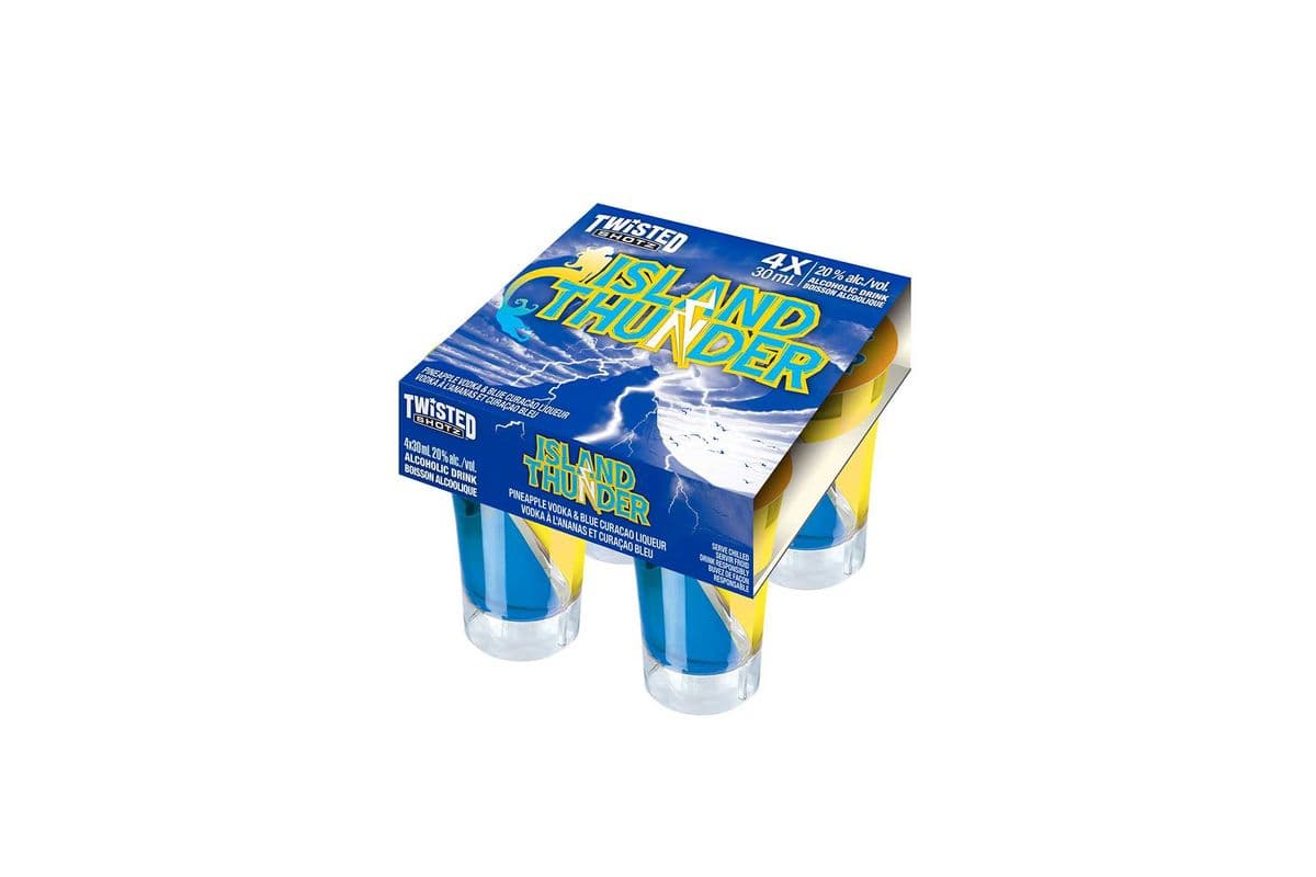 Twisted Shotz Island Thunder (1 x 4 pack)