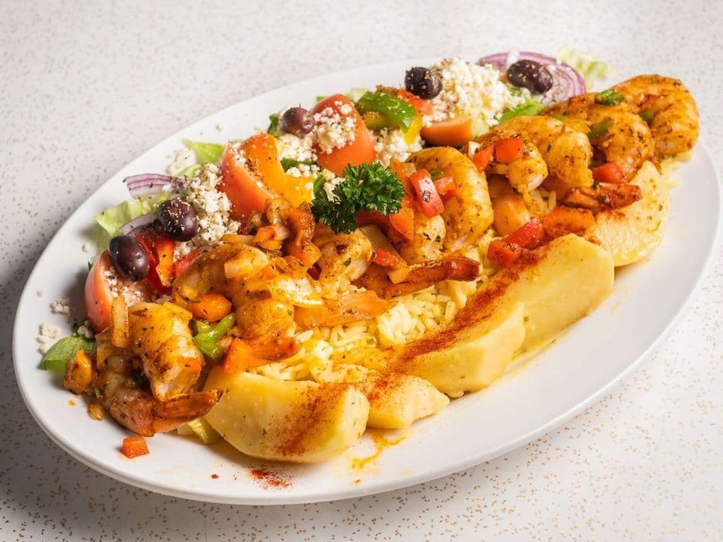 Shrimp Souvlaki (2 pcs)