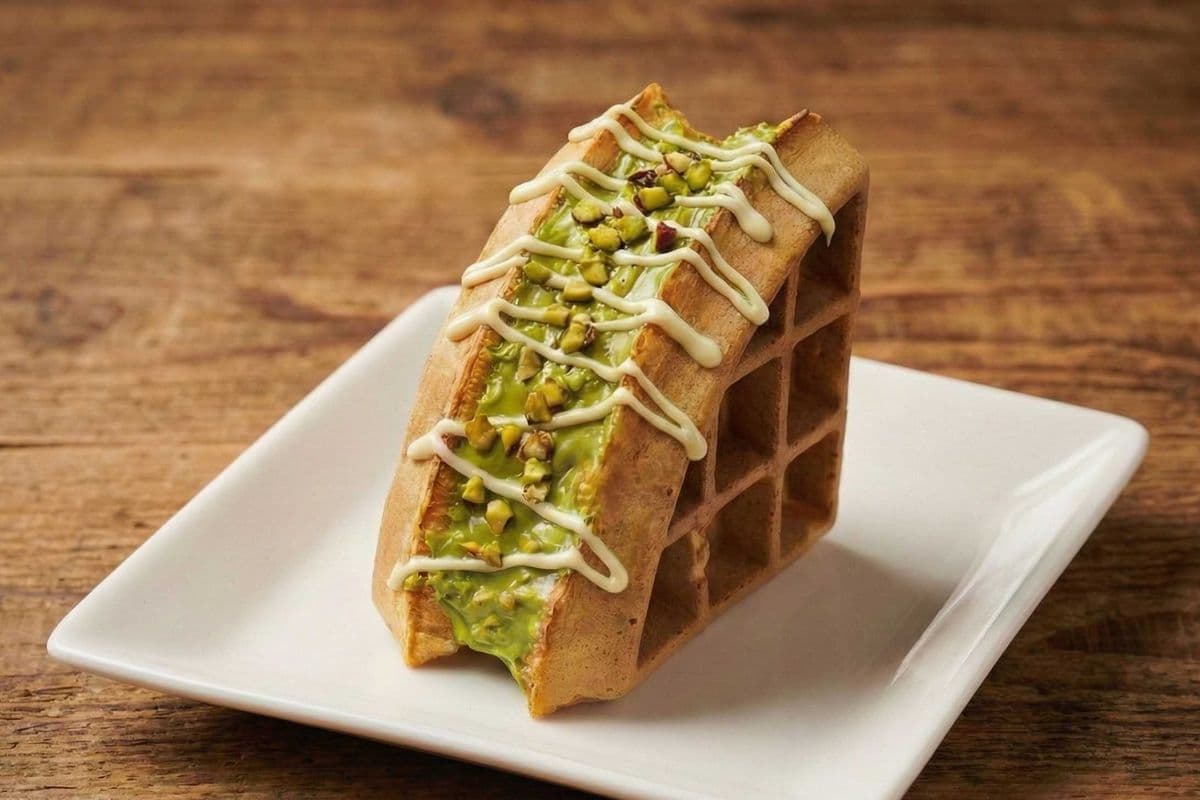 Pistachio Mini Waffle