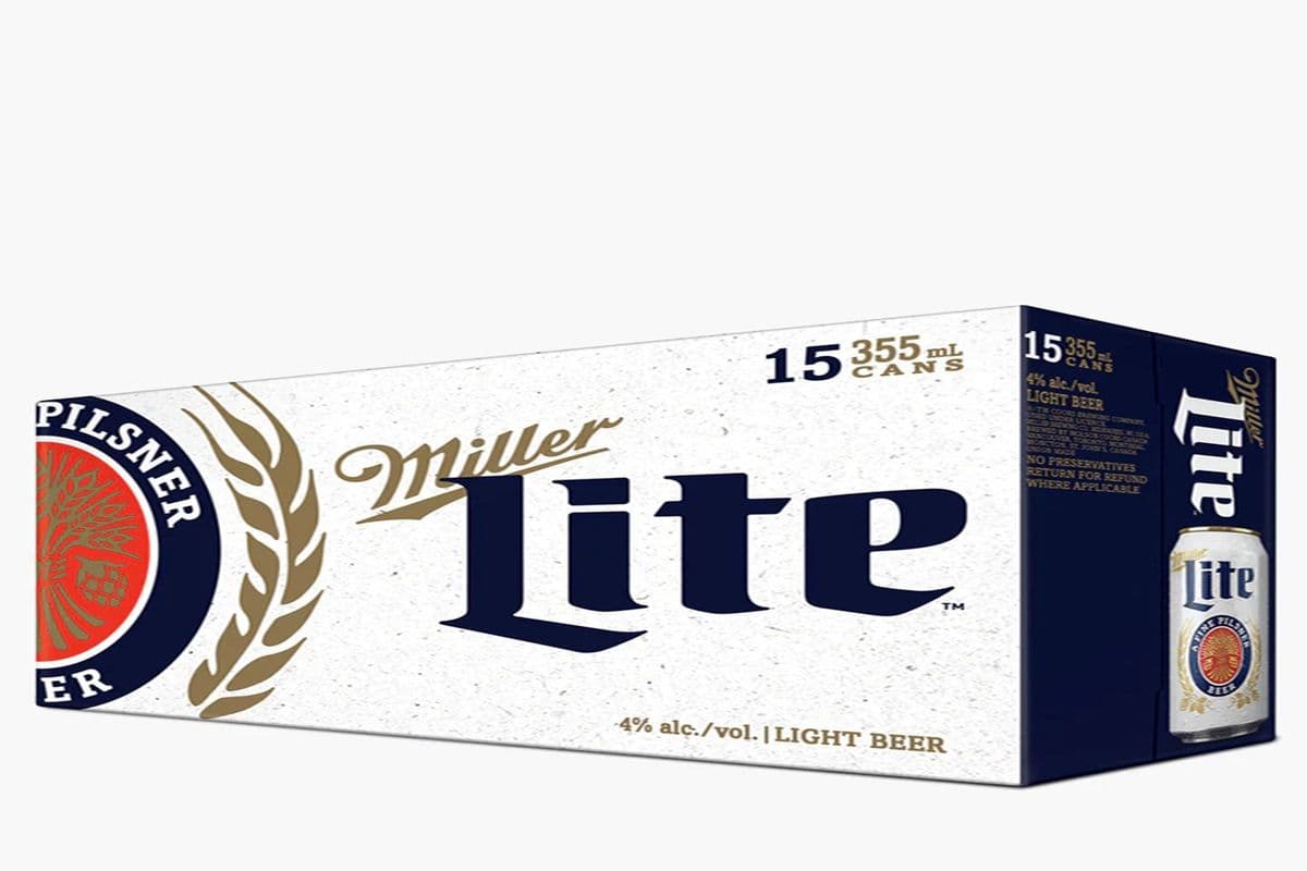 MILLER LITE (15 CANS X 355ML) 4.2% ABV (15 x 355 mL)