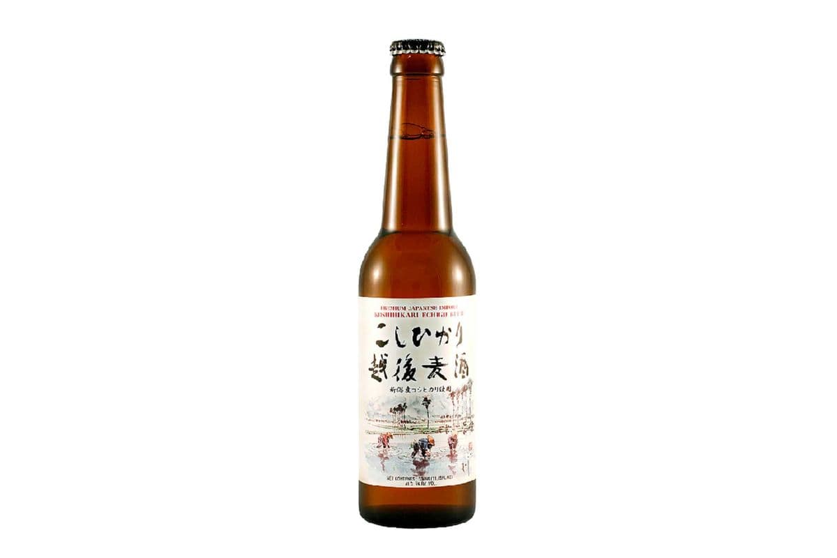 Echigo Koshihikari Rice Lager (500 ml Bottle) (1 x 500 ml)