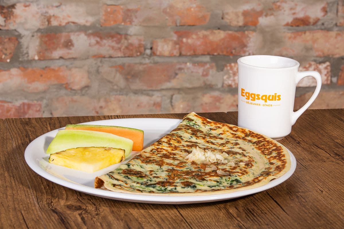 Crepe Épinards et cheddar / Spinach and Cheddar crepe