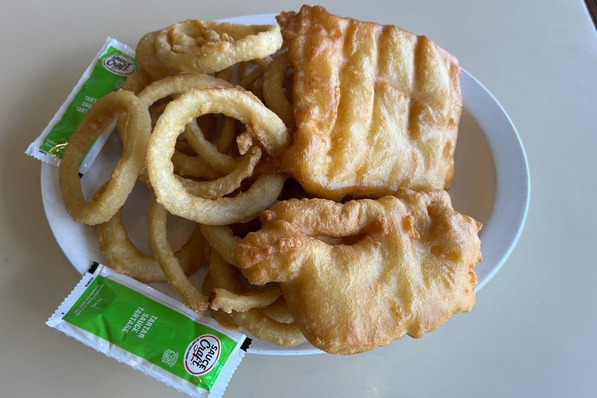 Halibut Fish and Onion Ring