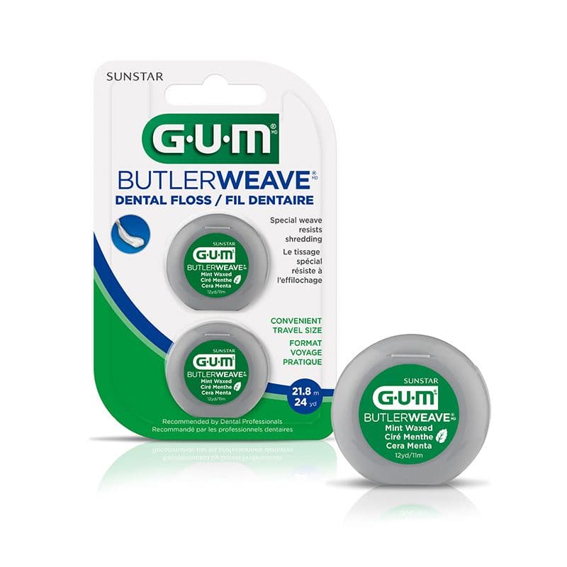 GUM Fil Dentaire 2 morceux/ GUM Dental Floss 2 pkg