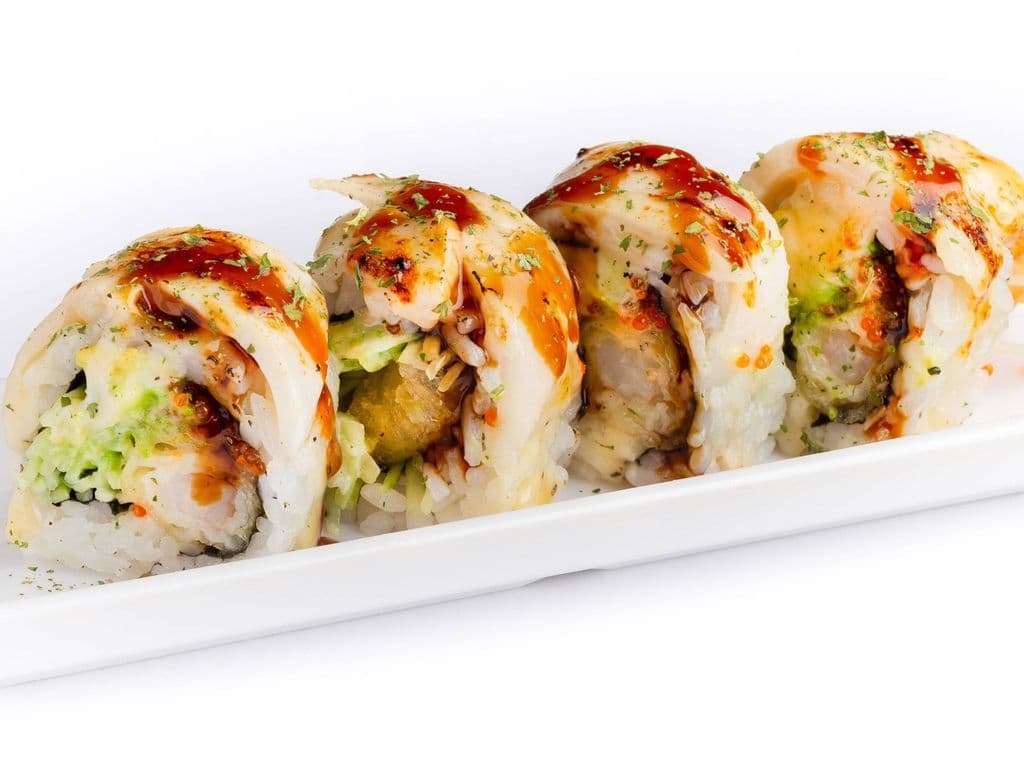 SM15. Torched White Dragon Roll (8 Pcs)