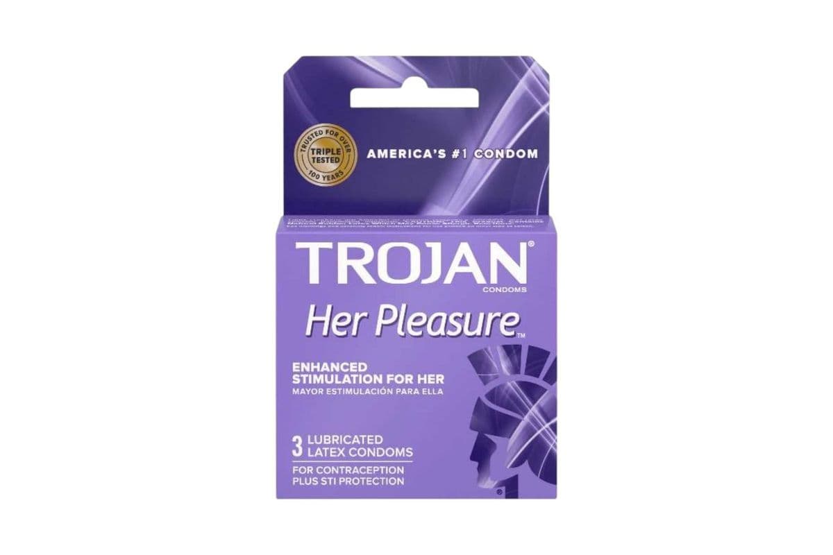 Trojan Her Pleasure Condom (3 pack) (3 Condoms)