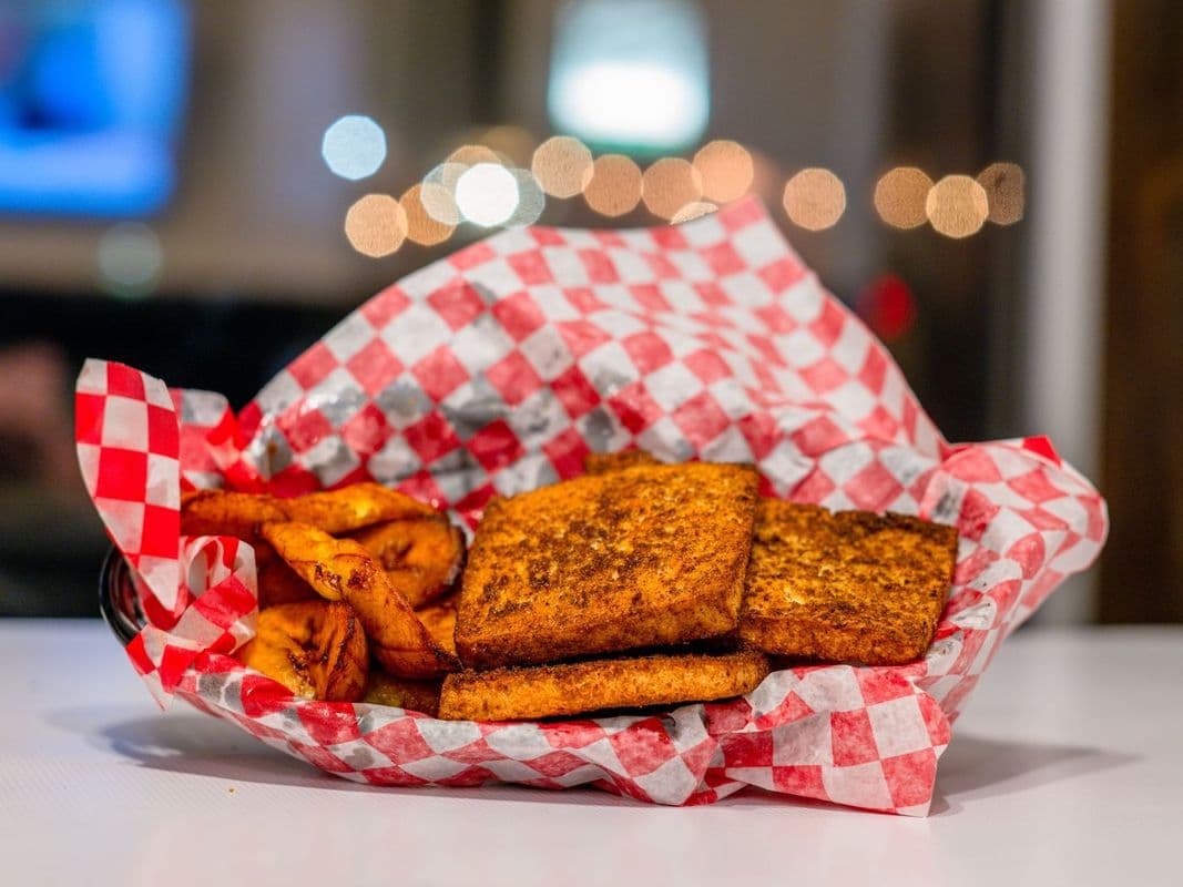 Tofu Suya with Plantain