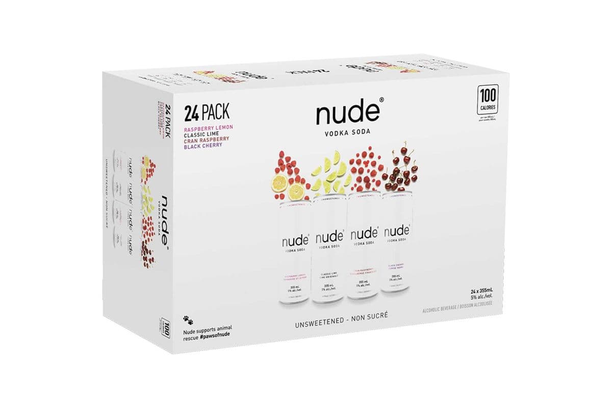 NUDE VODKA SODA - 24 PACK MIXER CAN (24 x 355 ml Cans)