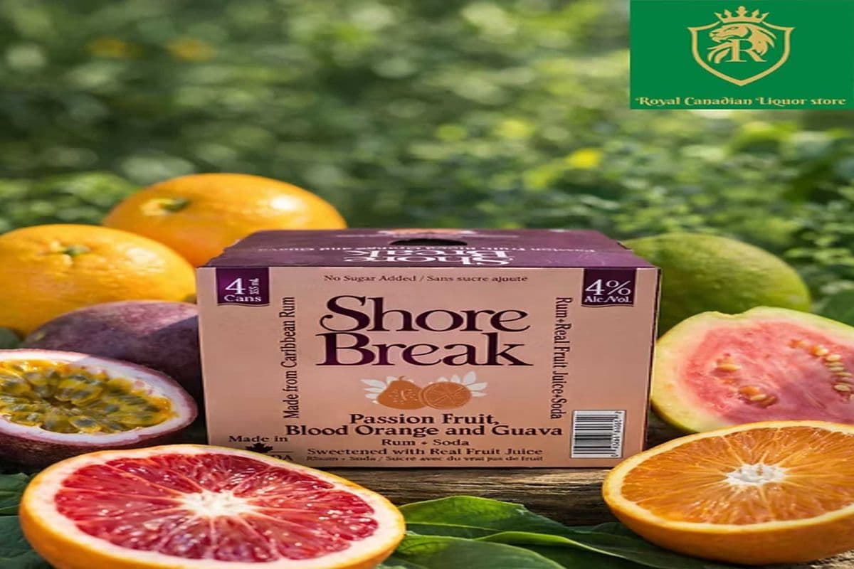 SHORE BREAK PASSION ORANGE GUAVA RUM SODA (4 x 355ML)