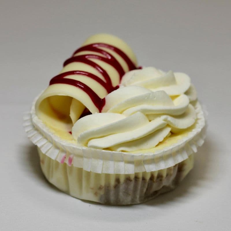 3" White Chocolate Raspberry Cheesecake