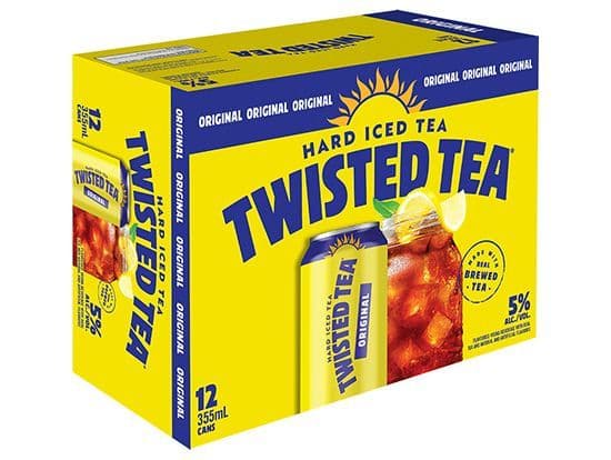 Twisted Teas Original 12 Pack, 355mL (5% ABV)