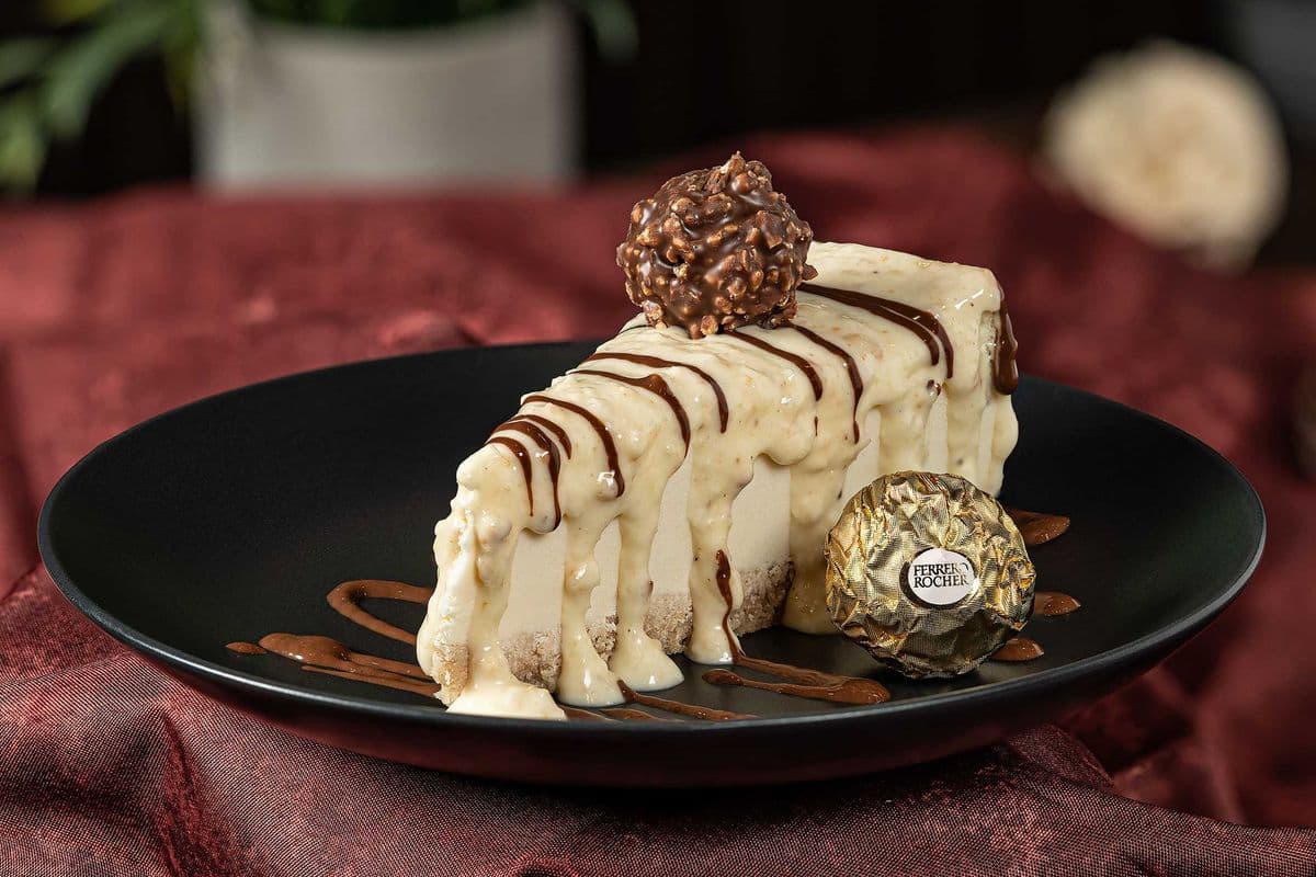 Coconut Ferrero Rocher Chocolate Cheesecake