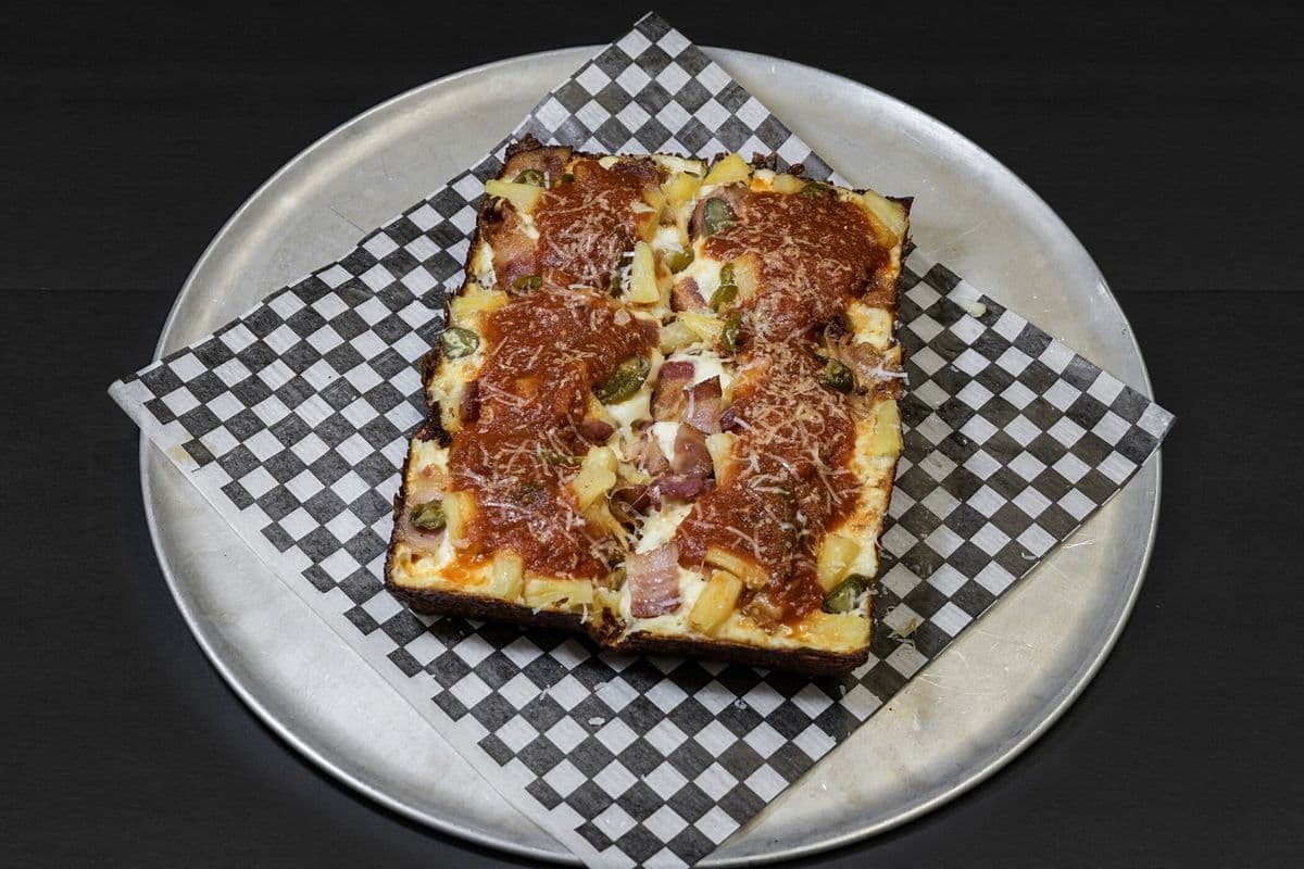 PB and J Detroit Pizza